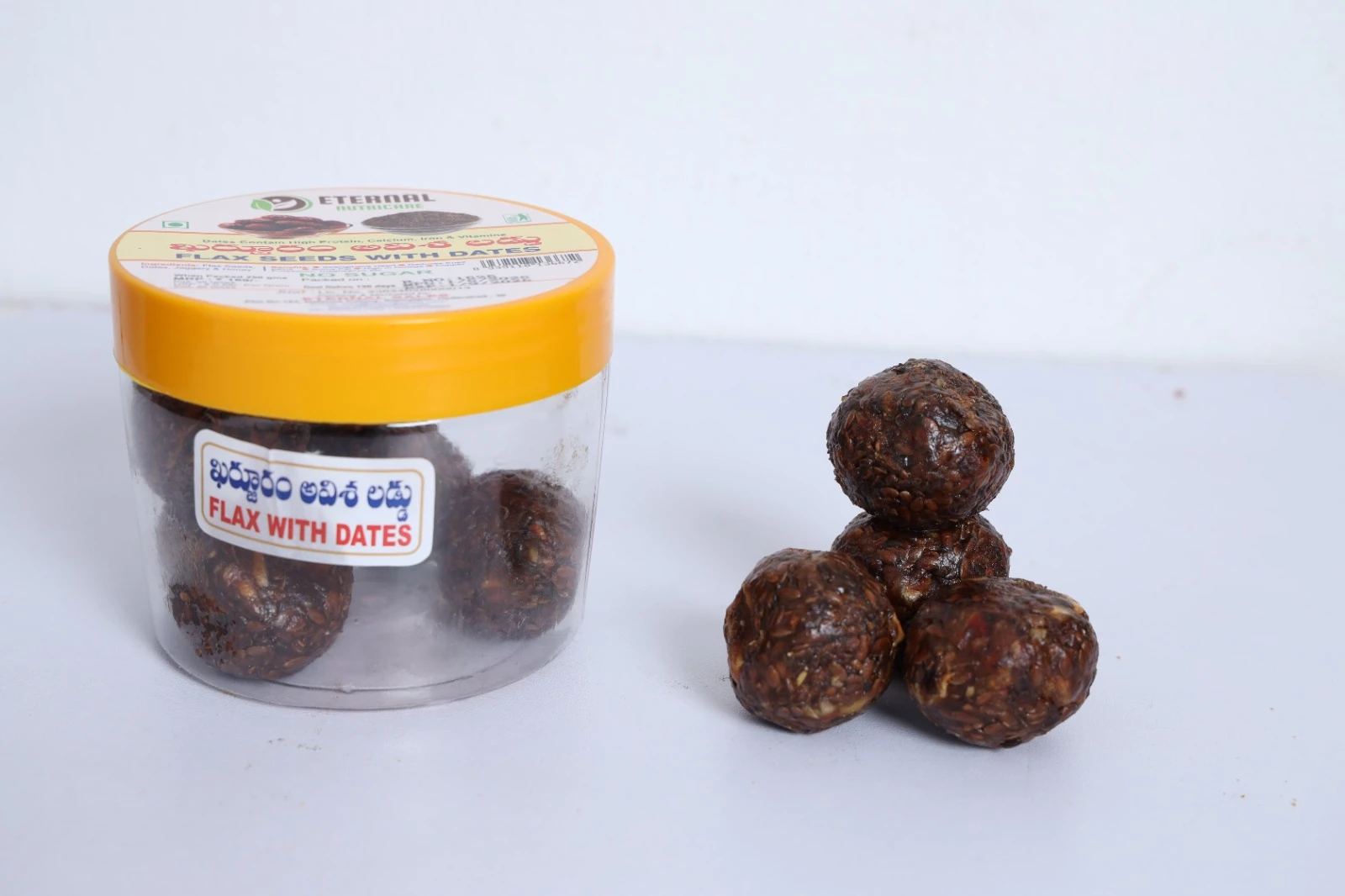 FLAX SEEDS LADOO WITH DATES (250 GRAMS)